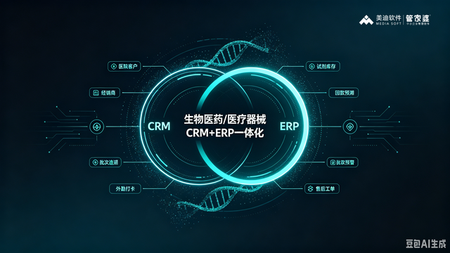 生物医药 / 医疗器械企业数字化：管家婆 CRM+ERP 全链路一体化解决方案
