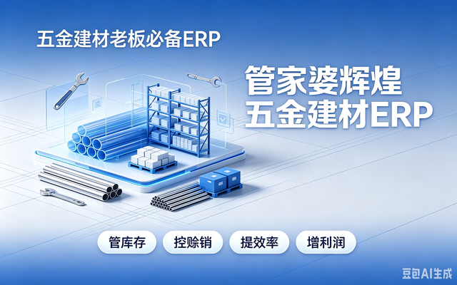 管家婆辉煌五金建材 ERP：五金批发、建材商贸专属一体化数字管理平台