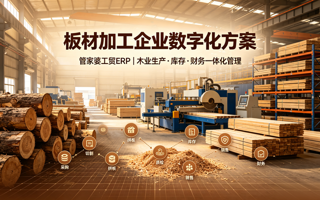 管家婆工贸 ERP｜木板加工行业数字化管理完整解决方案