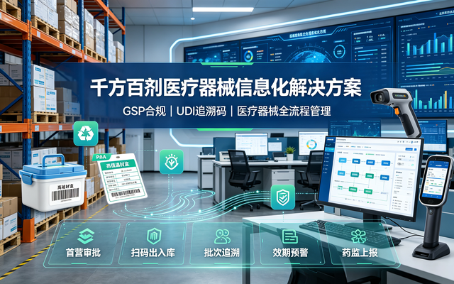 千方百剂医疗器械经营企业计算机信息化系统解决方案